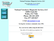 Tablet Screenshot of national-vet.com